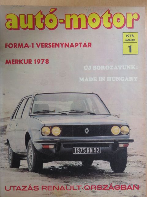 Bánki Árpád - Autó-Motor 1978. január-december/3 db Autó-Motor magazin/Különszám [antikvár]