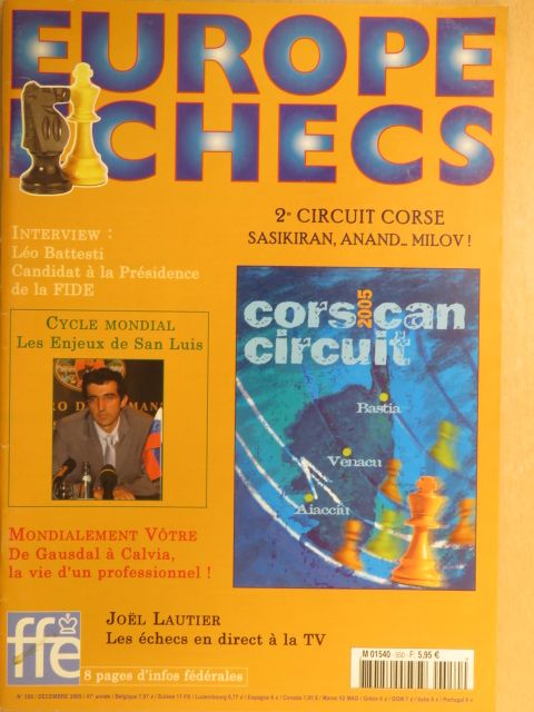 Bachar Kouatly - Europe Échecs Décembre 2005 [antikvár]