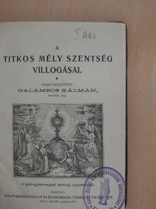 A titkos mély szentség villogásai [antikvár]