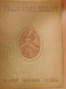Csiszár Sándor - Térképészeti Közlöny 1943-1948/1-2. [antikvár]