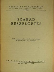Szabad beszélgetés [antikvár]