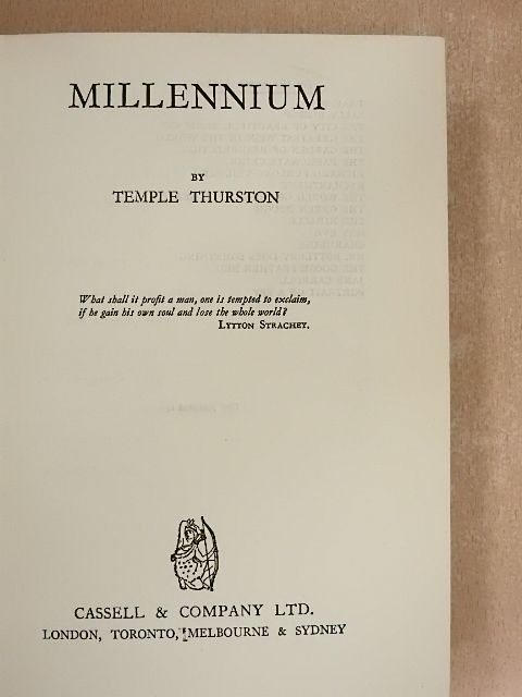 Temple Thurston - Millennium [antikvár]