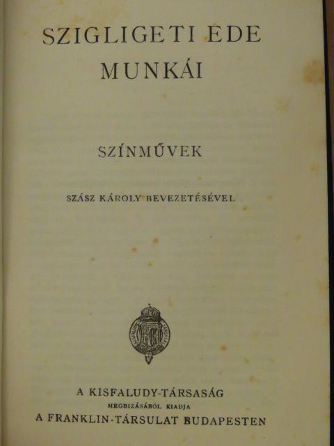 Szigligeti Ede - Szigligeti Ede munkái [antikvár]