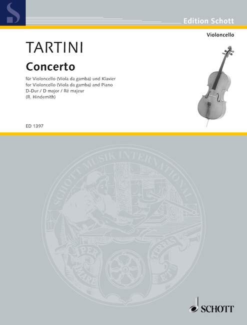 TARTINI - CONCERTO D-DUR FÜR VIOLONCELLO (ODER GAMBE) UND PIANO (R.HINDEMITH)