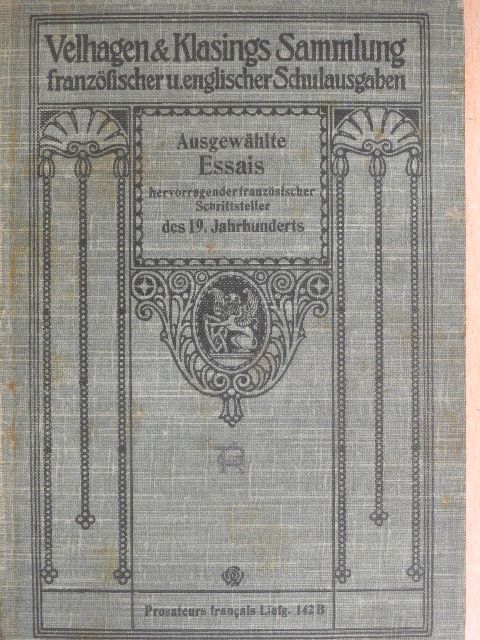 Ausgewählte Essais [antikvár]