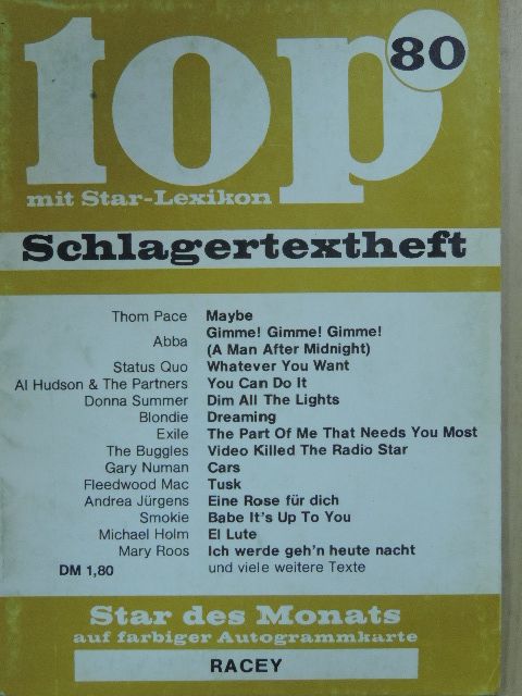 Abba - Top Schlagertextheft 80 [antikvár]
