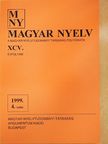 Éder Zoltán - Magyar Nyelv 1999. december [antikvár]