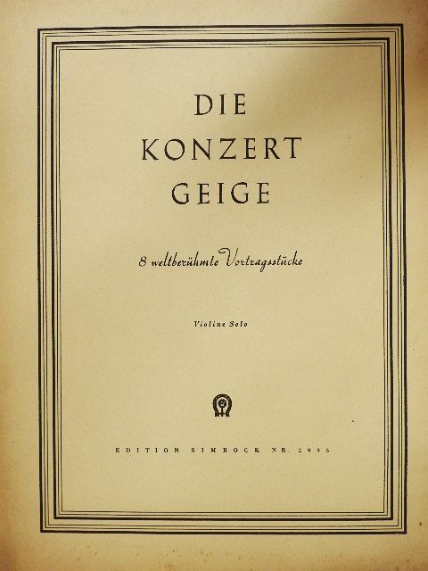 E. Granados - Die Konzert Geige [antikvár]