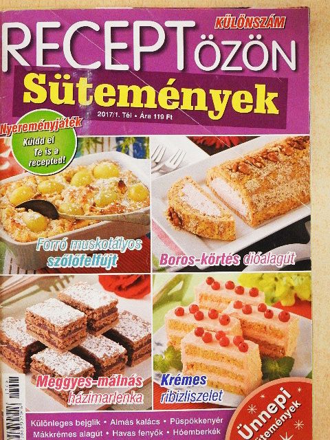 Receptözön - Sütemények 2017/1. Tél [antikvár]