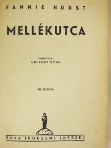 Fannie Hurst - Mellékutca [antikvár]