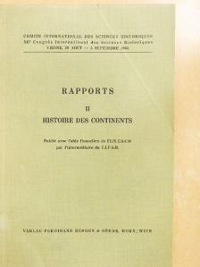 Louis Jadin - Rapports II. - Histoire des Continents [antikvár]