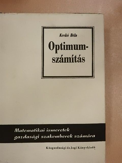 Krekó Béla - Optimumszámítás [antikvár]