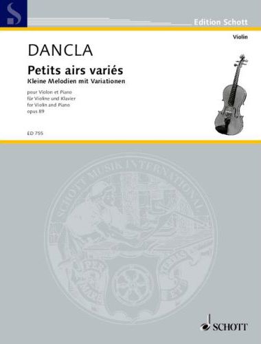 DANCLA - PETITS AIRS VARIÉS POUR VIOLON ET PIANO OP.89