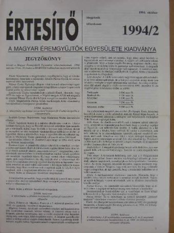 Dr. Szabó Antal - Értesítő 1994/2. [antikvár]