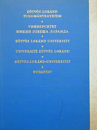 László János - Eötvös Loránd Tudományegyetem [antikvár]