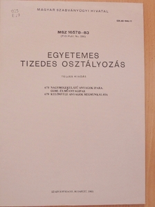 Egyetemes tizedes osztályozás 678-679. [antikvár]