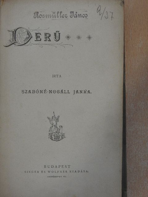 Szabóné Nogáll Janka - Derű [antikvár]