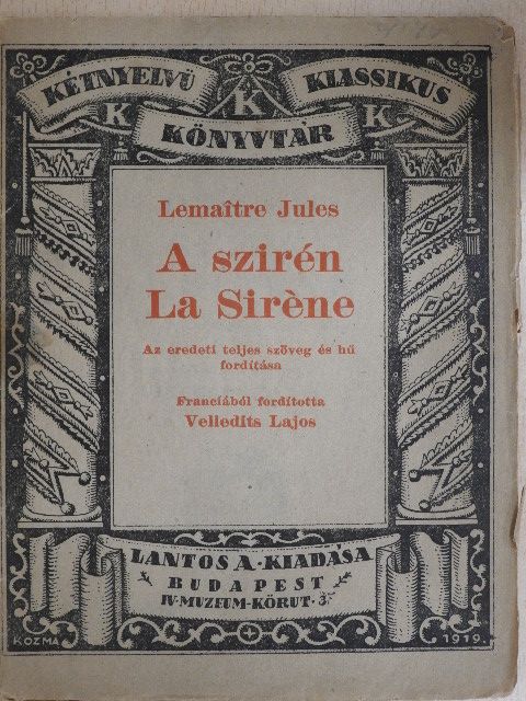 Lemaitre Jules - A szirén [antikvár]