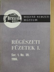 Horváth László - Régészeti füzetek I. 1986/39. [antikvár]