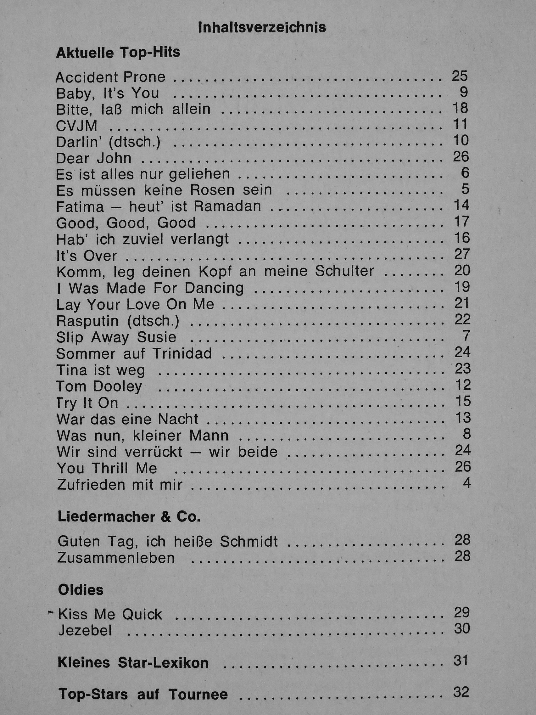 Benny - Top Schlagertextheft 73 [antikvár]