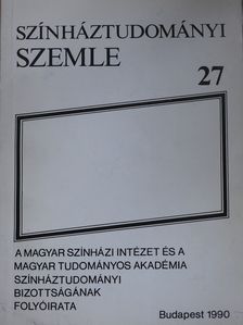 Békés András - Színháztudományi Szemle 27. (dedikált példány) [antikvár]