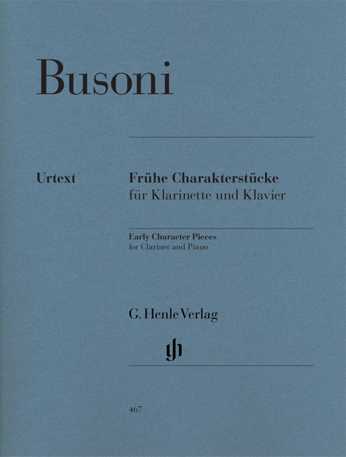 BUSONI - FRÜHE CHARAKTERESTÜCKE FÜR KLARINETTE UND KLAVIER, ANTIKVÁR