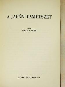 Tóth Ervin - A japán fametszet [antikvár]