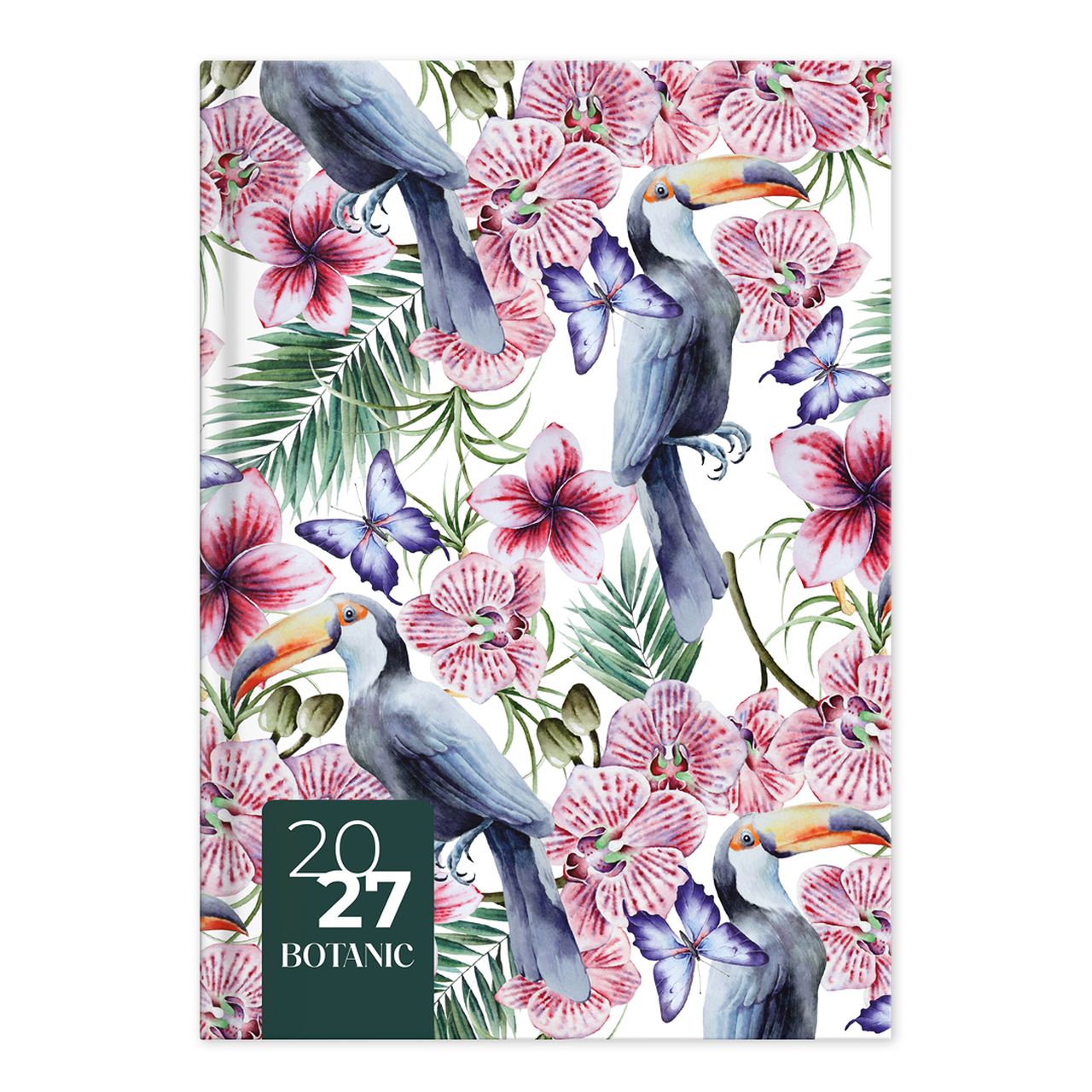 P4114 - 4701 - Határidőnapló Period Botanic B/6 heti Tucan papír 2027