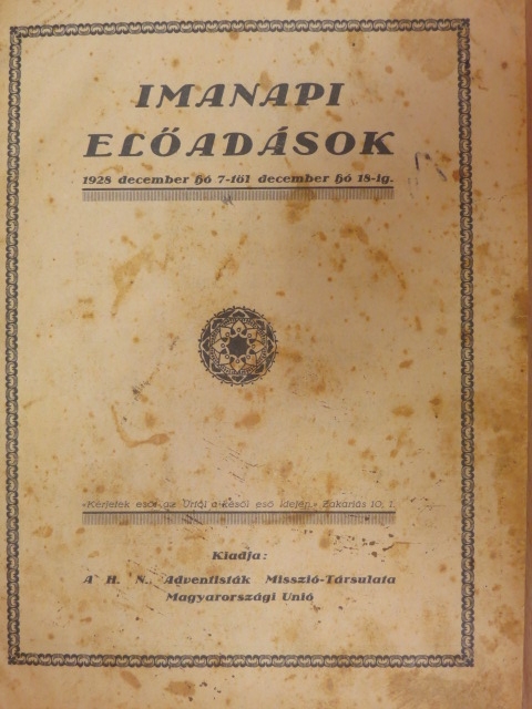 Jenik Gyula - Imanapi előadások 1928. december hó 7-től december hó 18-ig/Az idők jelei 1926., 1929-1935., 1937-1939. (vegyes számok) (24 db) [antikvár]