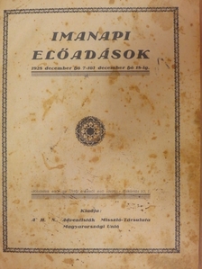 Jenik Gyula - Imanapi előadások 1928. december hó 7-től december hó 18-ig/Az idők jelei 1926., 1929-1935., 1937-1939. (vegyes számok) (24 db) [antikvár]