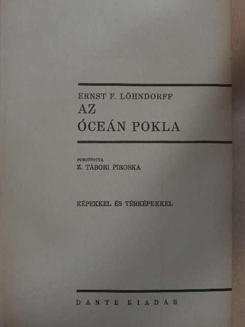 Ernst F. Löhndorff - Az óceán pokla [antikvár]