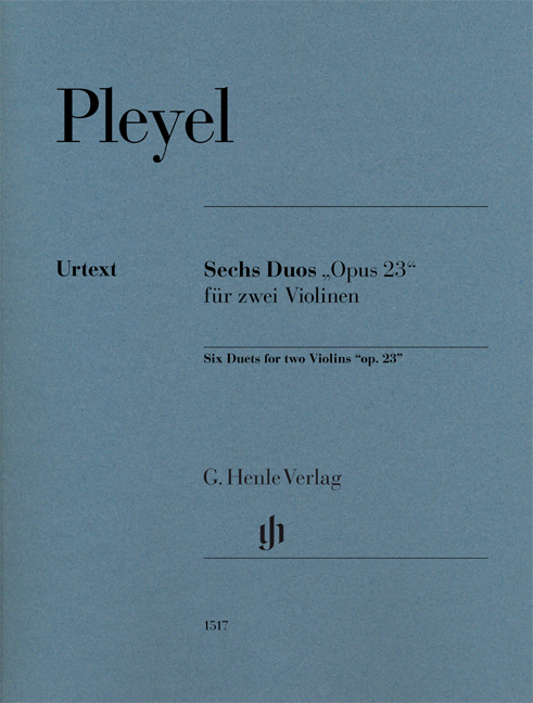 PLEYEL - SECH DUOS "OP.23" FÜR ZWEI VIOLINEN