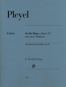 PLEYEL - SECH DUOS "OP.23" FÜR ZWEI VIOLINEN
