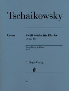 CSAJKOVSZKIJ ( TSCHAIKOWSKY) - ZWÖLF STÜCKE FÜR KLAVIER OP.40