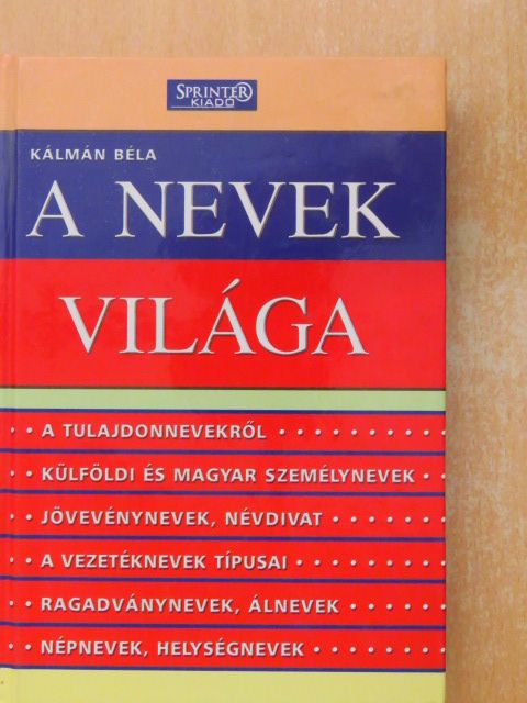 Kálmán Béla - A nevek világa [antikvár]