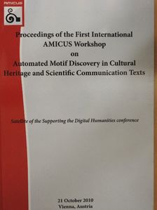 Pablo Gervás - Proceedings of the First International AMICUS [antikvár]