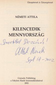 Németh Attila - Kilencedik Mennyország (dedikált) [antikvár]
