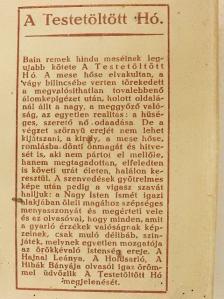 F. W. Bain - A Testetöltött Hó [antikvár]