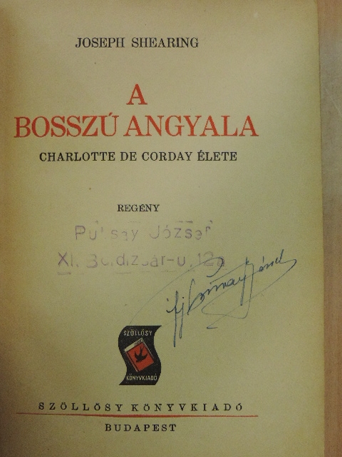 Joseph Shearing - A bosszú angyala [antikvár]