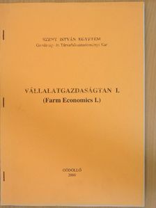 Dr. Szakál Ferenc - Vállalatgazdaságtan I. [antikvár]