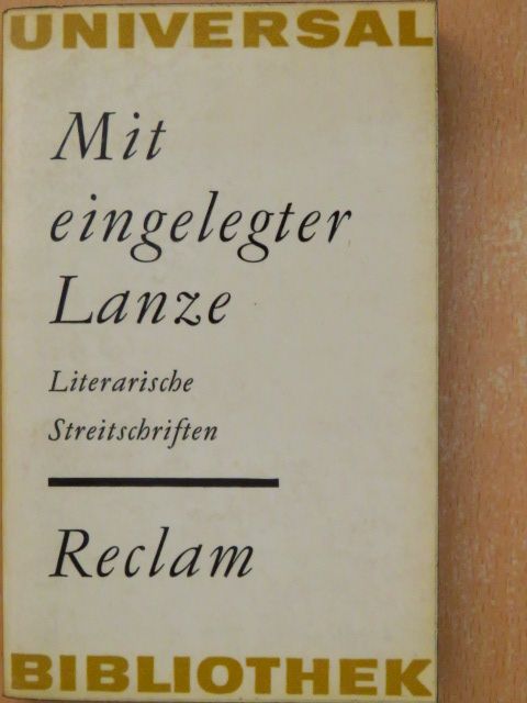 Erasmus von Rotterdam - Mit eingelegter Lanze [antikvár]