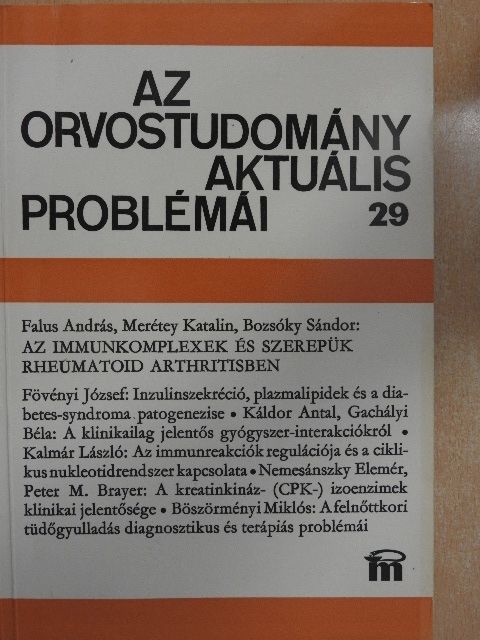 Bozsóky Sándor - Az orvostudomány aktuális problémái 29 [antikvár]