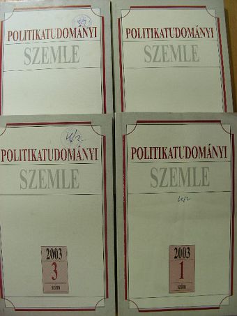 Bozóki András - Politikatudományi Szemle 2003/1-4. [antikvár]
