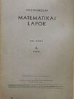 Turán Pál - Középiskolai matematikai lapok 1958. évi 5. szám [antikvár]