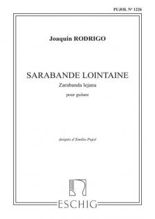 RODRIGO, JOAQUÍN - SARABANDE LOINTAINE POUR GUITARE
