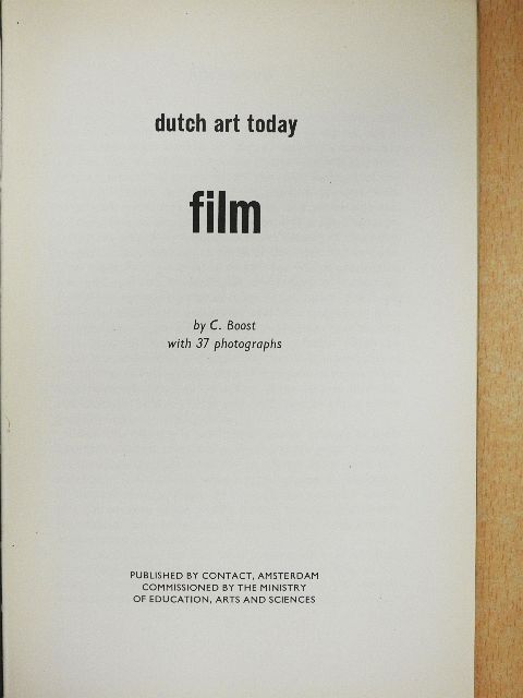 C. Boost - Dutch Art Today - Film [antikvár]