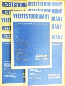 Ádám István - Vezetéstudomány 1982. (nem teljes évfolyam) [antikvár]