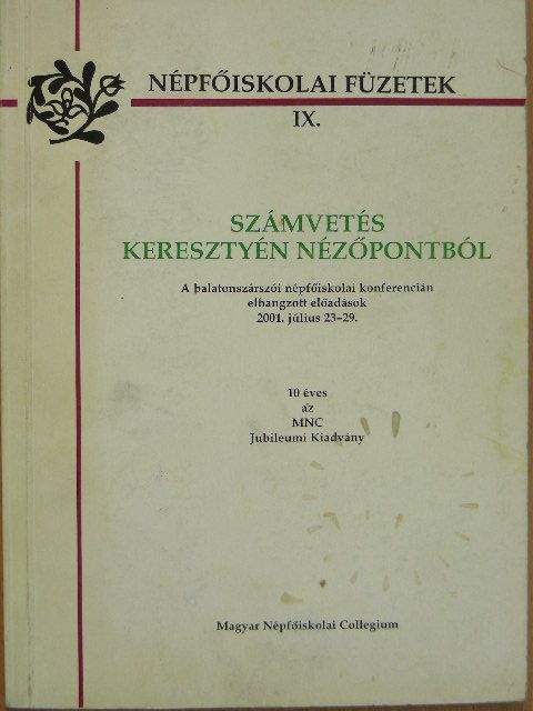 Dr. Granasztói György - Számvetés keresztyén nézőpontból [antikvár]