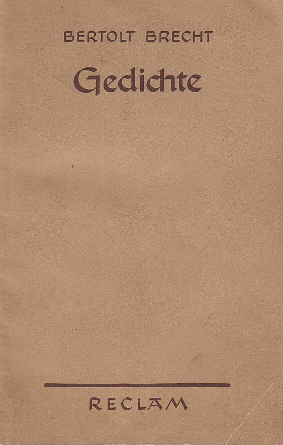 Brecht, Bertolt - Gedichte [antikvár]