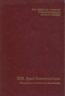 Palotás Árpád (szerk.), Novák József (szerk.), Nedea Ede (szerk.) - XIII. Ipari Szeminárium [antikvár]